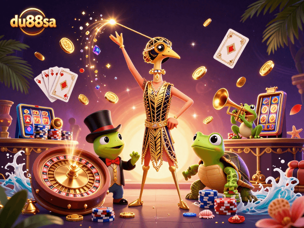 Experience the thrill of du88sa with vibrant casino characters and dazzling gameplay elements.