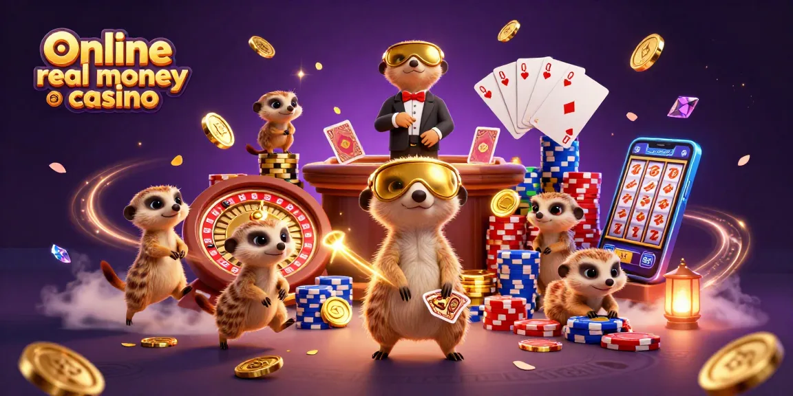 Engage with the online real money casino as meerkats run a colorful, vibrant casino operation.